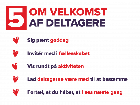 5 om den gode velkomst af deltagere